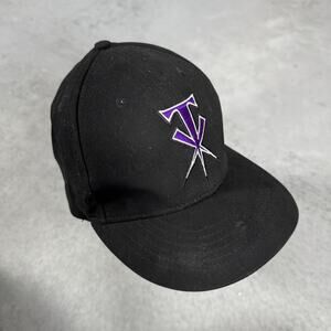 WWE Authentic Undertaker Logo Snapback Hat Black Purple - Size: Adjustable